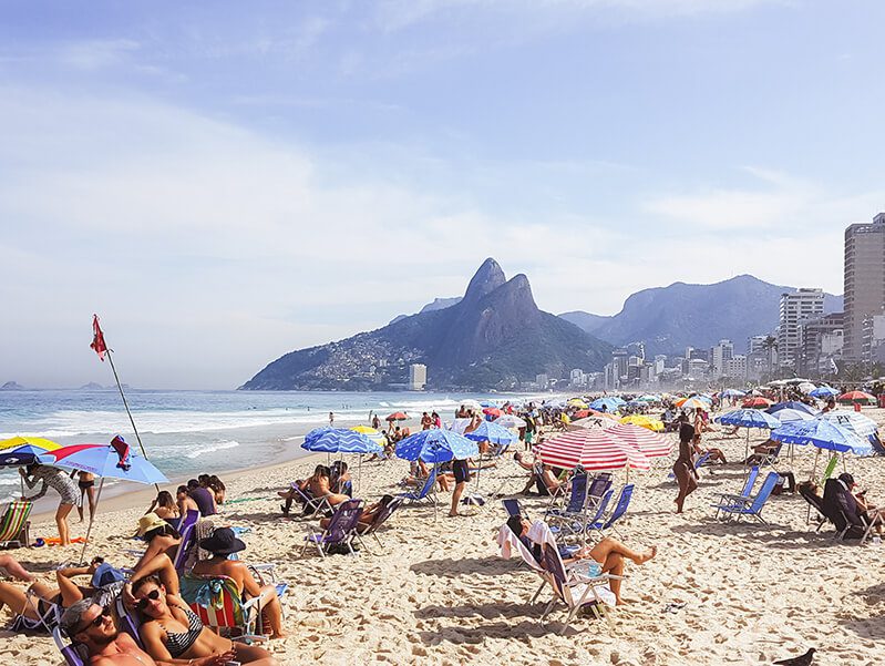 Am Stand von Ipanema